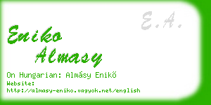 eniko almasy business card