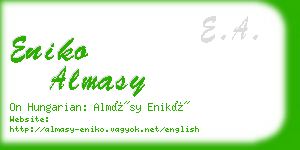 eniko almasy business card